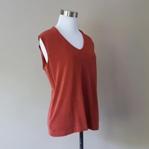 Size 2 / (12-14)Chico's Travelers/Orange Pullover